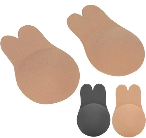 Vista 9 de Sujetador adhesivo, para mujer, reutilizable, para levantar pezón, autoadhesivo, sin tirantes, sin espalda, para vestido sin espalda