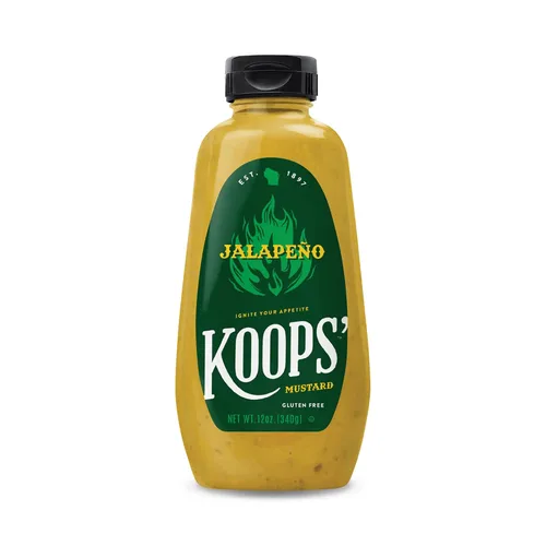 Vista 21 de Koops' Mostaza Arizona Heat - Mostaza dulce y picante, sin gluten, kosher, fabricada en Estados Unidos, a partir de semillas de mostaza de calidad