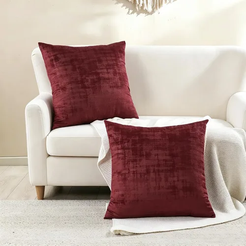 Vista 18 de Home Soft Things Juego de 2 fundas de almohada de terciopelo texturizado, 14 x 26 pulgadas, color verde azulado profundo, fundas decorativas