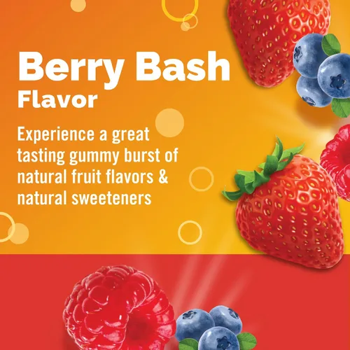 Vista 3 de Emergen-C Kidz - Suplementos dietéticos diarios de apoyo inmunológico, gomitas saborizadas con vitamina C y vitaminas B para apoyo inmunológico