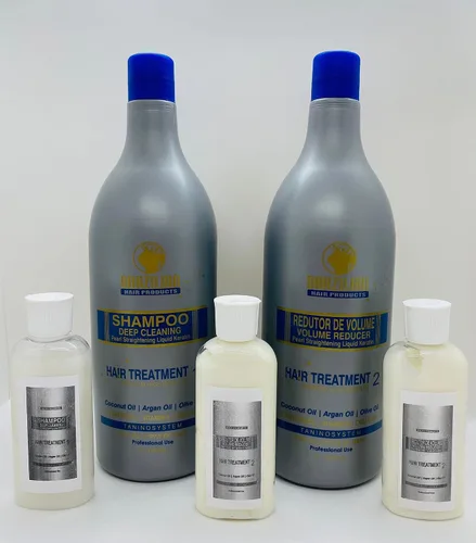 Vista 2 de BHP - Tratamiento clásico de queratina para el cabello, varios tamaños (2 x 3.4 fl oz Shmpoo y queratina)