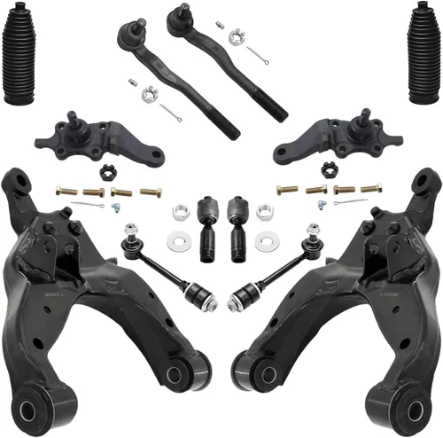 Vista 48 de Detroit Axle - Kit de extremo delantero para Hyundai Sonata XG350 XG300 Kia Optima, 2 brazos de control superiores con juntas de bola, 2 brazos