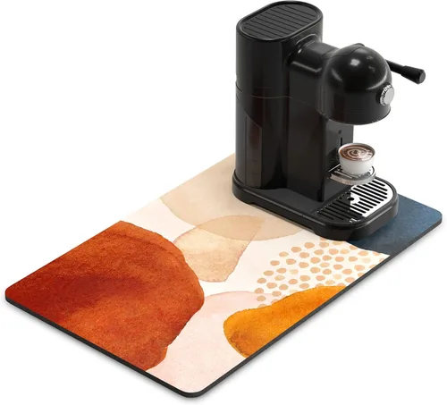 Vista 20 de Rnivvi Tapete de secado de platos para encimera de cocina, 16 x 18 pulgadas, bonita almohadilla de secado absorbente resistente al calor con goma
