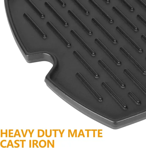 Vista 3 de 7582 Inserto de plancha de hierro fundido para parrillas Weber Q Series Q1200 Q1000 Q1400 Q100 Q120 Q140, pieza de repuesto de plancha de cocina