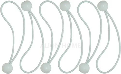 Vista 4 de Cuerdas elásticas para toldo, 6 pulgadas, 6 piezas (1, marrón)
