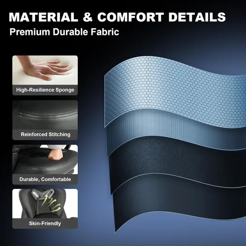 Vista 6 de Vigosit Silla de juegos Pro, sillas ergonómicas para juegos para adultos y personas pesadas, silla reclinable de masaje para escritorio de oficina