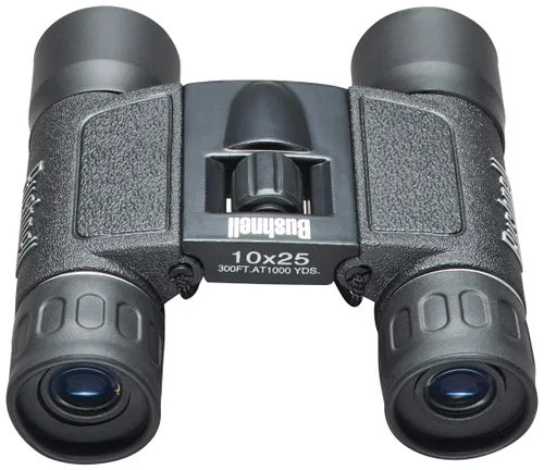 Vista 2 de Bushnell Powerview Binoculares Compactos 10x25 - Prisma de Techo Plegable de Alta Potencia, Ligero y Portátil, Agarre Antideslizante, Ideal