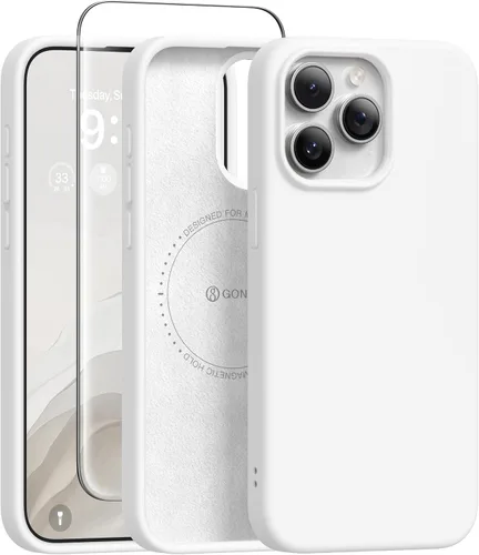 Vista 49 de GONEZ Funda magnética para iPhone 12 Case / 12 Pro Case, compatible con MagSafe, [protector de pantalla + protector de lente de cámara], funda