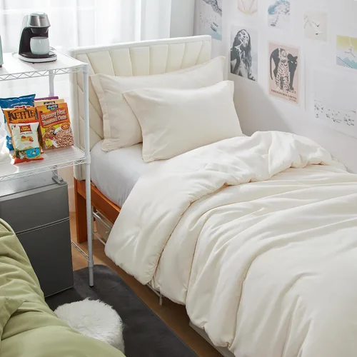 Vista 8 de Dorm Haul® Cozy College - Juego de edredón para cama individual XL, color gris Antártida
