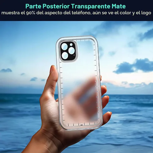 Vista 7 de SOKUSIN Funda impermeable para iPhone 15 Pro - Funda protectora de cuerpo completo con pantalla y protector de cámara incorporado, a prueba