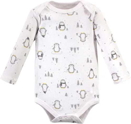 Vista 34 de Hudson Baby Body unisex de algodón de manga larga para bebé, leopardo rosa rojo