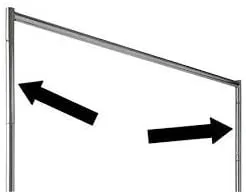 Vista 7 de Only Hangers Perchero resistente de grado comercial Z con base naranja. Diseñado para soportar hasta 400 libras