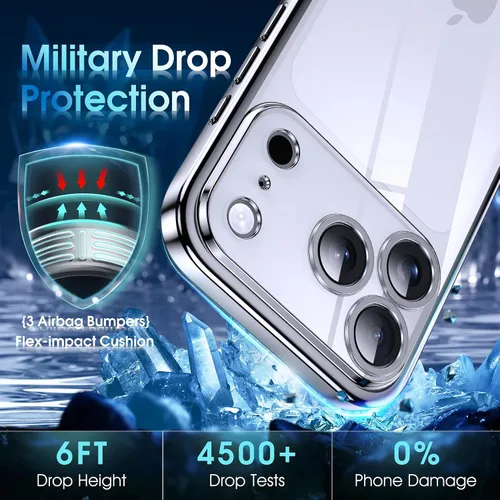 Vista 755 de Supdeal Funda cristalina transparente para iPhone 11, [No se amarillea] [Protección de la cámara] [Probado contra caídas de grado militar] Funda