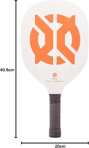 Vista 14 de Recruit by Onix - Juego de iniciación de pickleball - Incluye dos paletas de madera de álamo y dos bolas amarillas