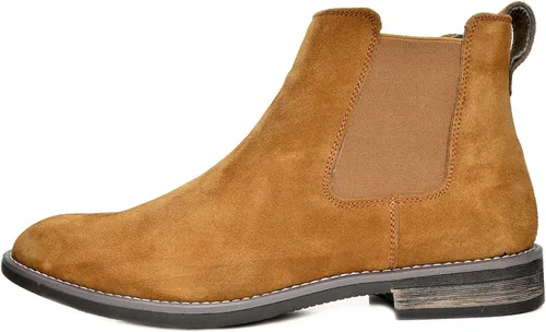 Vista 2 de Bruno Marc Botines Chelsea de piel de ante para hombre
