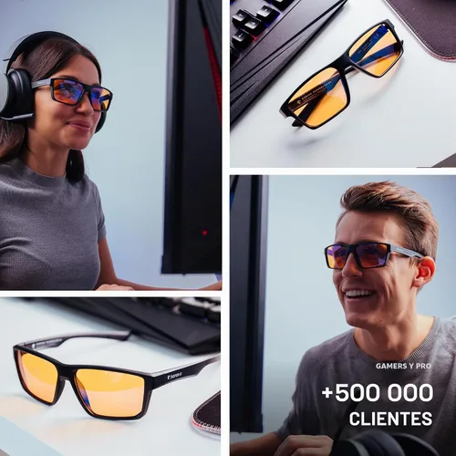 Vista 6 de Horus X • Gafas de luz azul para hombres y mujeres Gafas de bloqueo de Ámbar