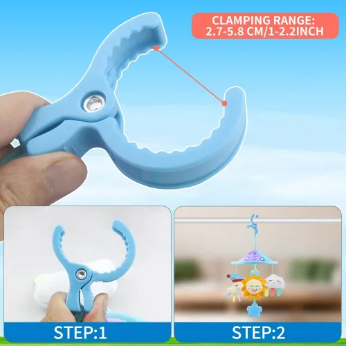 Vista 7 de Cochecito de bebé juguetes móviles, juguetes de cochecito con sonajero suave para 0 meses + (cielo)