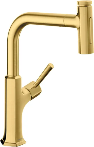 Vista 12 de hansgrohe Locarno 04855800 - Grifo de cocina de acero inoxidable con pulverizador extraíble, grifo para fregadero de cocina, óptica de acero