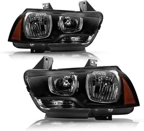 Vista 12 de Conjunto de faros halógenos Bingbingmotor para Dodge Charger 2015-2023