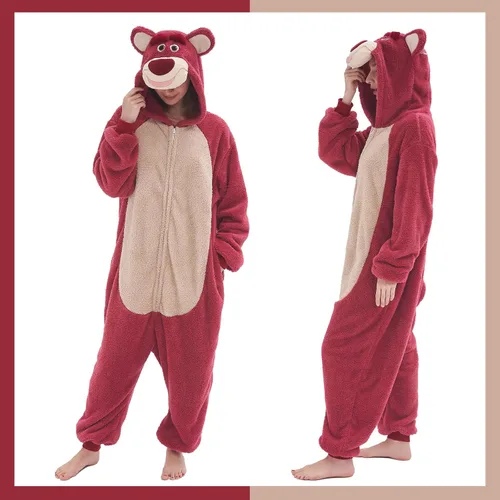 Vista 6 de GONAAP Unisex Adult Onesie Pajamas Animal One Piece Costume Cosplay Sleepwear