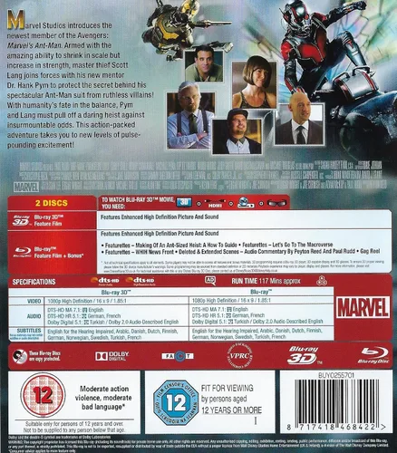 Vista 3 de Ant-Man (3D + 2D) - Deadpool - 2 Movie Bundling Blu-ray
