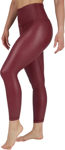 Vista 13 de 90 Degree By Reflex Leggings de cintura alta con forro polar de piel sintética de alto brillo y elástico