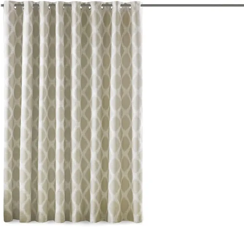 Vista 17 de Sun Smart Blakesly Cortinas opacas para ventana de patio, estampado Ikat, decoración de sala de estar, decoración de sala de estar, cortina