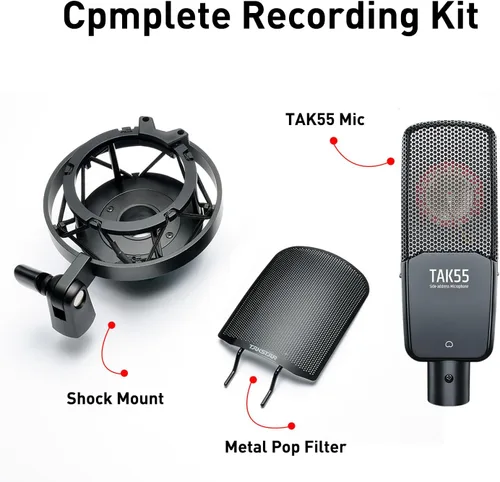 Vista 9 de TAKSTAR TAK55 XLR Micrófono de condensador con diafragma grande de 1.339 in