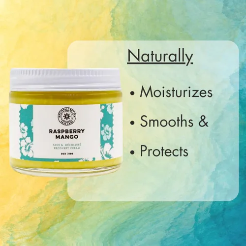 Vista 2 de Dayspa Body Basics Crema facial de recuperación de mango y frambuesa, hidratante ultra hidratante de día y noche, reduce los signos