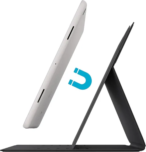 Vista 4 de Speck Funda y soporte para tableta Google Pixel 2023 – Diseño plegable delgado, ángulos de visión ajustables, protección de lente de cámara Soporte