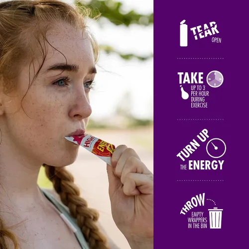 Vista 5 de HIGH5 Energy Gels – Geles deportivos de liberación rápida para potenciar los músculos para un rendimiento superior, jugo de fruta natural y sin