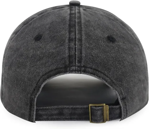 Vista 4 de Gorra de béisbol para hombre con texto en inglés "Best Grandpa Ever", de algodón lavado y bordado