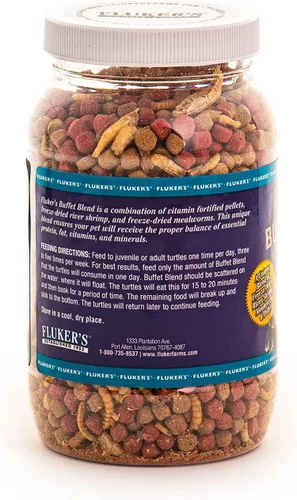 Vista 2 de Fluker's Dieta de tortugas acuáticas, pellets de alimentos para tortugas, 15 oz