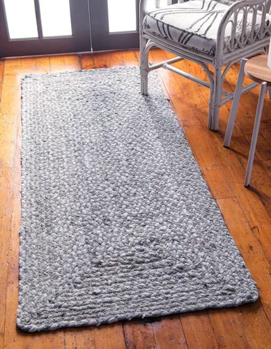 Vista 48 de Unique Loom Colección Trenzada Chindi - Alfombra de área (1 pie 2 pulgadas x 6 pies 1 pulgada, pasillo, multi/azul)
