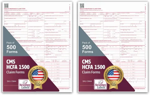 Vista 9 de Formularios de reclamo CMS 1500. HCFA (Versión 02/12). 250 por resma 100