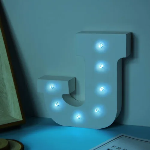 Vista 66 de Ulalaza Letrero de luz LED en blanco y negro, 2 letras AA alimentadas por batería para boda, fiesta de cumpleaños, lámpara de Navidad, luz nocturna