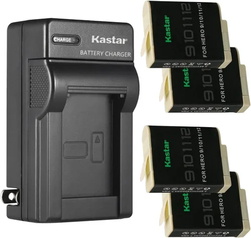 Vista 7 de Kastar Cargador de batería de pared AC para GoPro HERO12 Hero 12 Black Action, GoPro ADDBD-212 ADBAT-001 ADDBD-001 Batería
