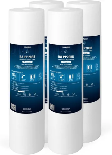 Vista 17 de Ronaqua Cartucho de filtro de agua de repuesto de sedimentos grandes de 10 x 4.5 pulgadas, 1 micrón, certificado NSF, para toda la casa, compatible