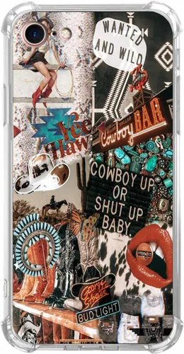 Vista 92 de Funda de Collage Estético para iPhone 7/8/SE2/SE3, Patrón de Citas Positivas, Funda TPU Única y Moderna Compatible con iPhone 7/8/SE2/SE3
