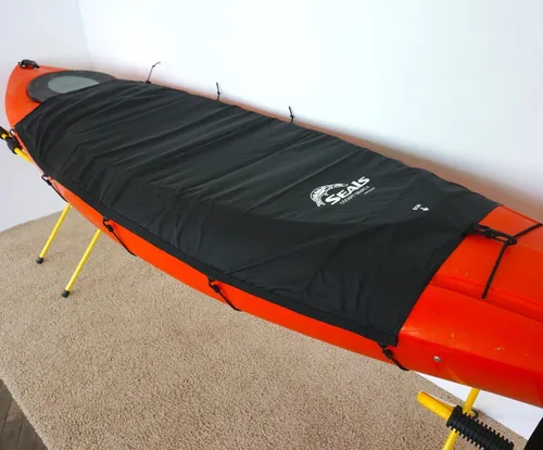 Vista 2 de Seals Cubierta de cortina para cabina de kayak Storage Cover for Larger Kayaks, Durable, Medium Weight Waterproof Pack Cloth with Bungee Hull