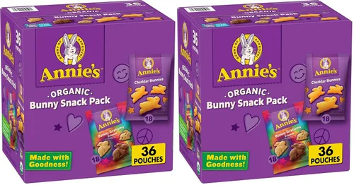Vista 134 de Annie's Organic Chocolate Bunny Graham Snacks, 7.5 onzas