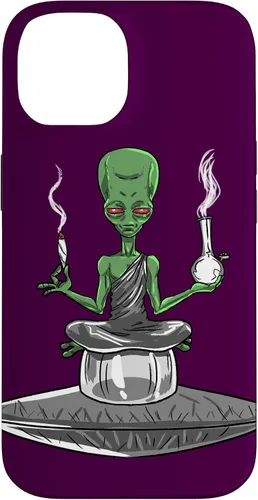 Vista 4 de Alien Smoker Bong Funny ET 420 Weed Space - Funda de regalo para iPhone 17