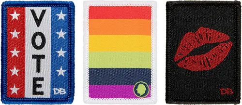 Vista 9 de Dime Bags Parches intercambiables Parches para personalizar bolsas de diez centavos (banana, paleta, sandía)