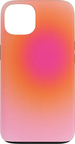 Vista 7 de Funda estética para iPhone 12/12 Pro rosa y naranja con gradiente bonito