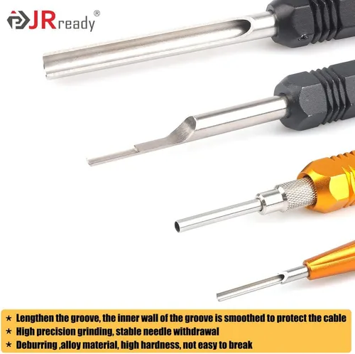 Vista 3 de JRready ST5227 KIT de Herramientas Extractoras Herramientas de Extracción de Contacto Sólido Remoción TE/AMP/HARTING Series D SUB Series HAN