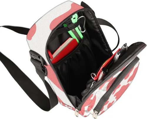 Vista 2 de Bolso cruzado pequeño para hombres y mujeres, bolso bandolera con bloqueo mejorado, elegante y fácil de transportar, Undertone