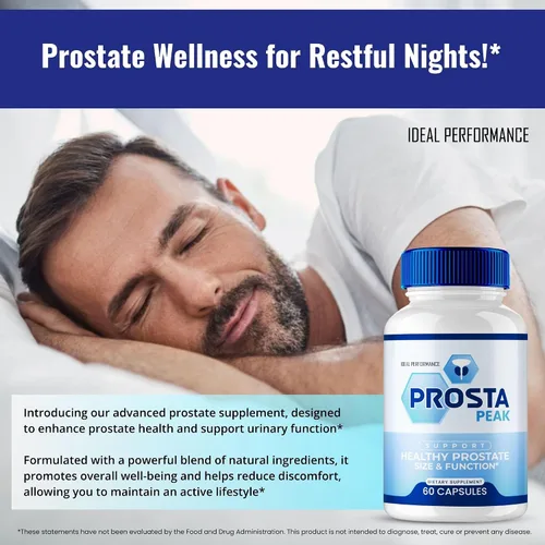 Vista 4 de IDEAL PERFORMANCE Prosta Peak - Cápsulas de próstata – Píldoras oficiales de suplemento Prosta Peak – Máxima fuerza, fórmula totalmente natural