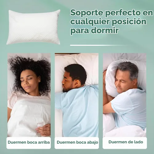 Vista 6 de Almohada estándar de espuma viscoelástica triturada Snuggle-Pedic para dormir - Refrescante y con soporte para el cuello, la espalda y los hombros