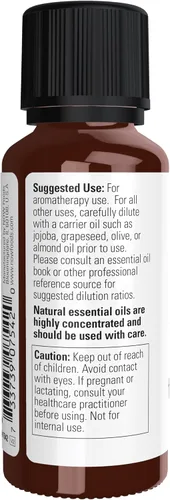 Vista 3 de NOW Aceites esenciales, aceite de incienso, aroma centrado de aromaterapia, destilado al vapor, 100% puro, vegano, tapa resistente a los niños, 1