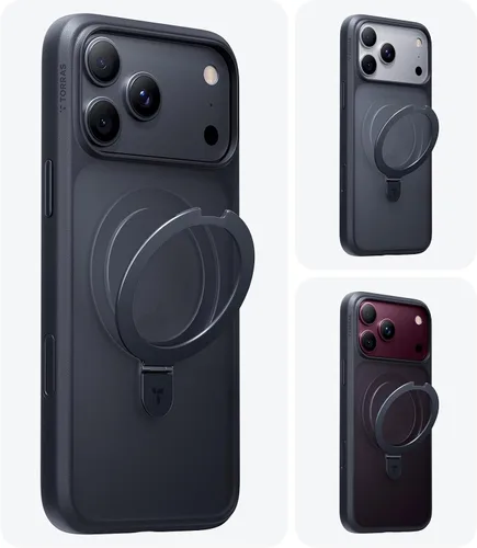 Vista 9 de TORRAS Funda magnética para 18 Pro, protección militar contra caídas 4X Negro
